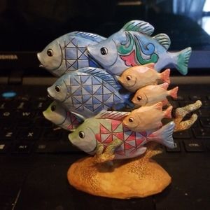 Fish Patchwork Resin Decor by Jim Shore